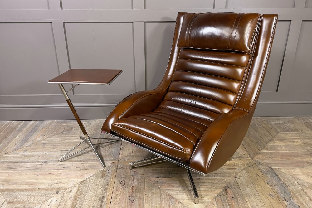 montrose leather club chair